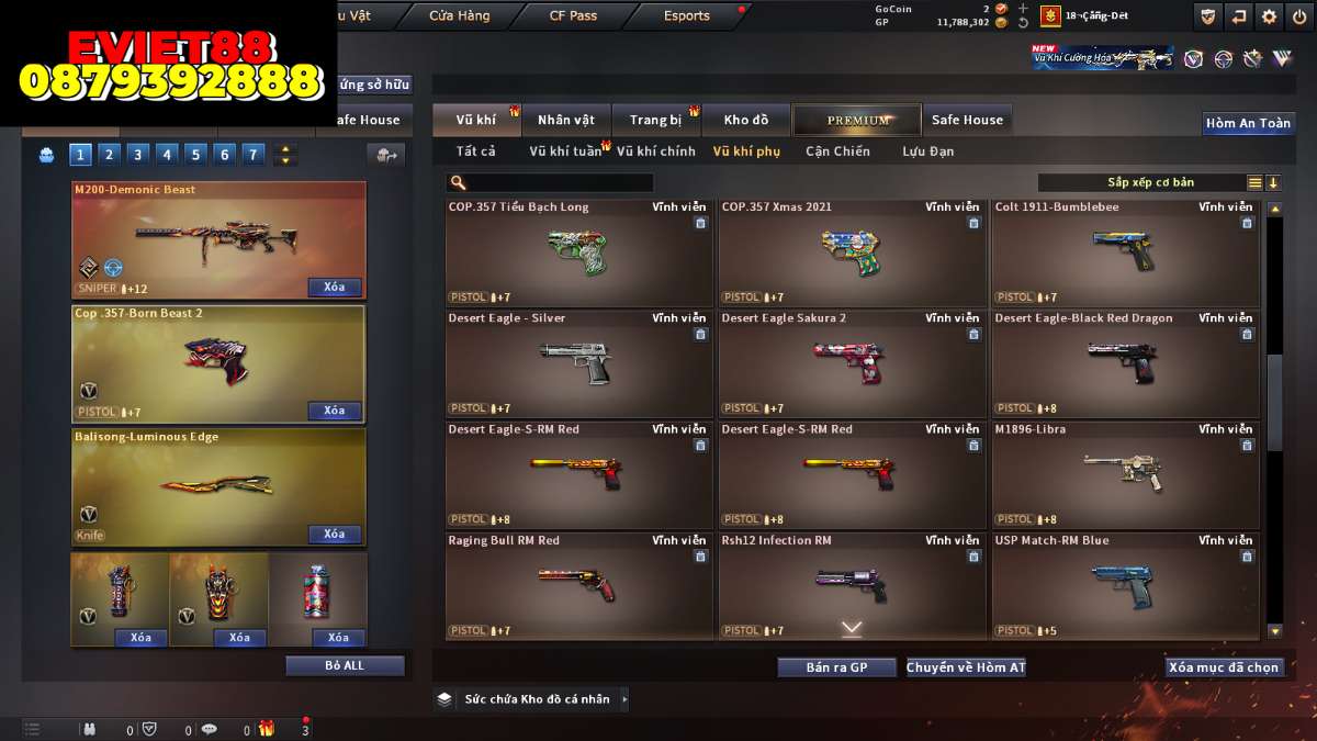 shop acc cf uy tin gia re
